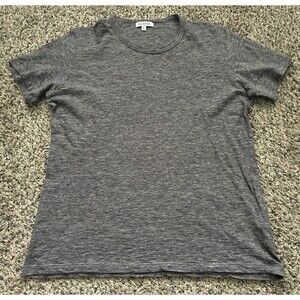 Gustin T Shirt Mens Large Gray Short Sleeve Cotton Made In USA Minimalist